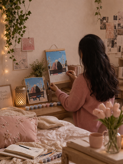 Kit Peinture par Numéros format A4 – Toile Canvas Complète | Activité Relaxante & Décoration Murale