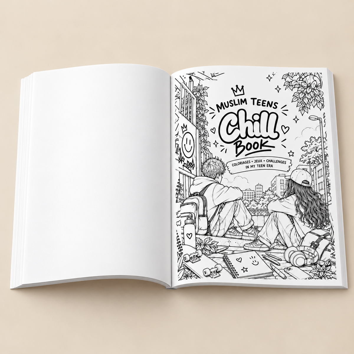 Chill Book, coloriages, jeux et challenges pour ados (toutes saisons)