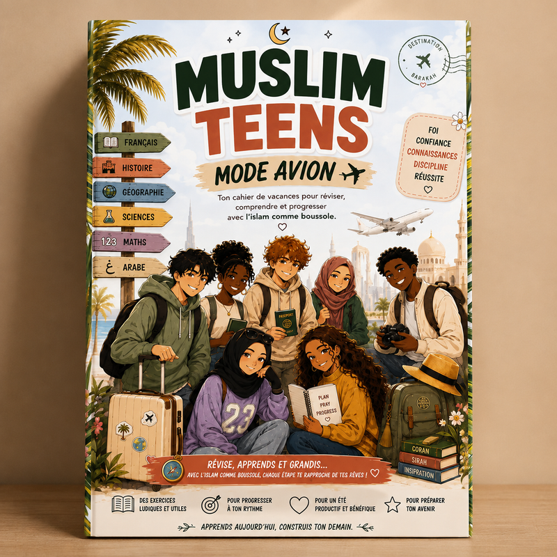 cahier de vacances revisions activités pour adolescents ados musulmans college lycée jeux